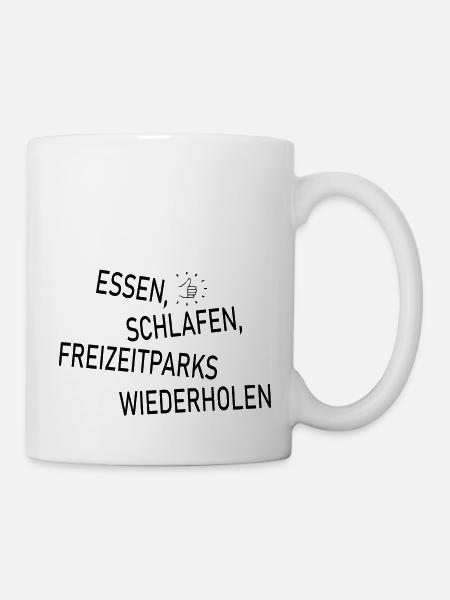 Rollercoaster Achterbahn - Tasse - Weiß