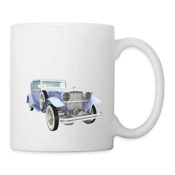 Oldtimer, Auto, KFZ - Tasse - Weiß - Rechts