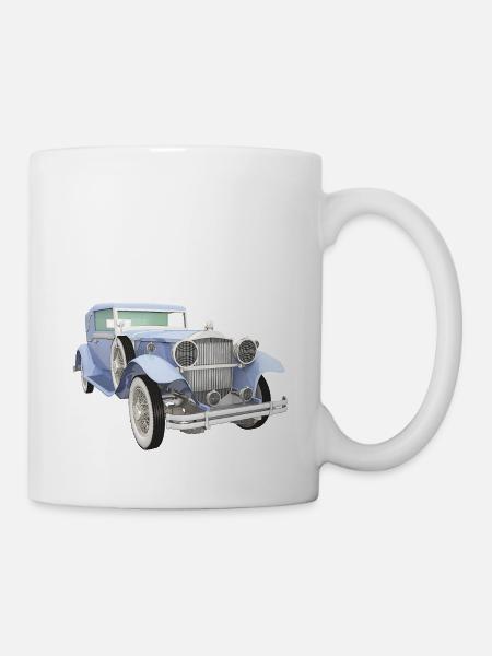 Oldtimer, Auto, KFZ - Tasse - Weiß
