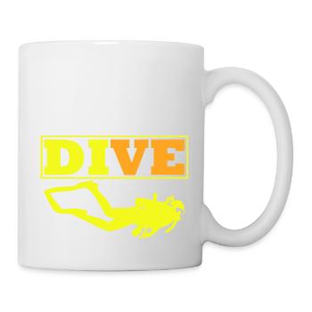 Diving Dive tauchen - Tasse - Weiß - Rechts