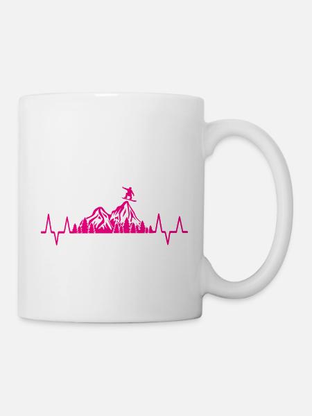Snowboard Snowboarder - Mug - white