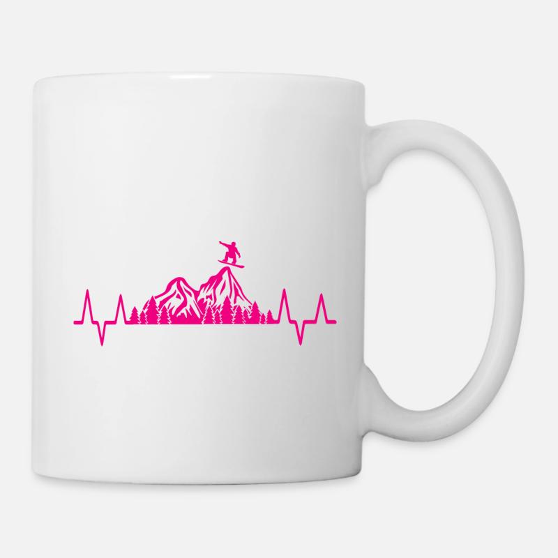 Snowboard Snowboarder - Tasse - Weiß