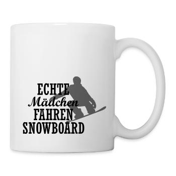 Snowboard Snowboarder - Tasse - Weiß - Rechts
