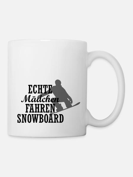 Snowboard Snowboarder - Tasse - Weiß