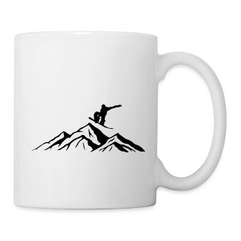 Snowboard Snowboarder - Mug blanc - blanc - Droite