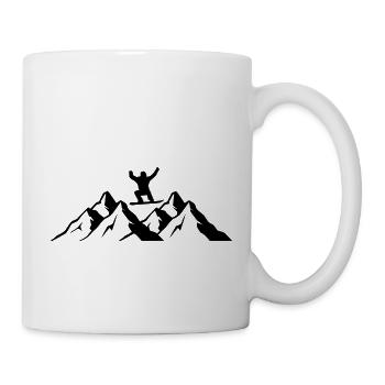 Snowboard Snowboarder - Tasse - Weiß - Rechts