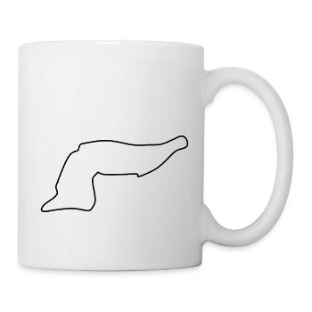Circuit d’Imola - Mug blanc - blanc - Droite
