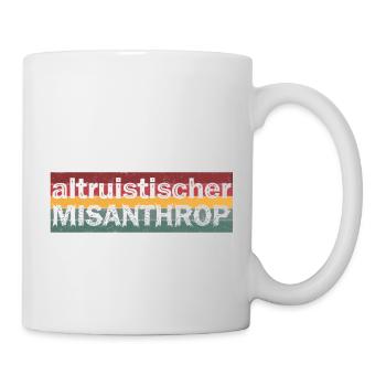 Altruistischer Misanthrop (Panorama) - Tasse - Weiß - Rechts