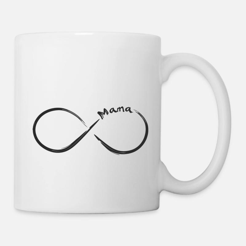 Unendlichkeit Mama - Tasse - Weiß