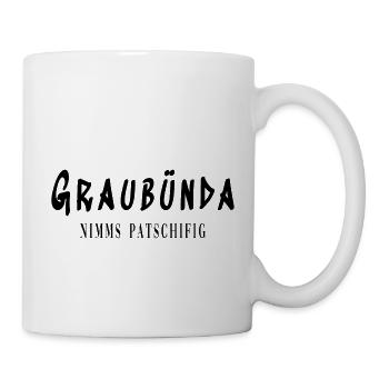 graubünda nimms patschifig - Tasse - Weiß - Rechts