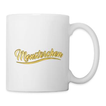 Monsterchen | Kleines Monster - Tasse - Weiß - Rechts