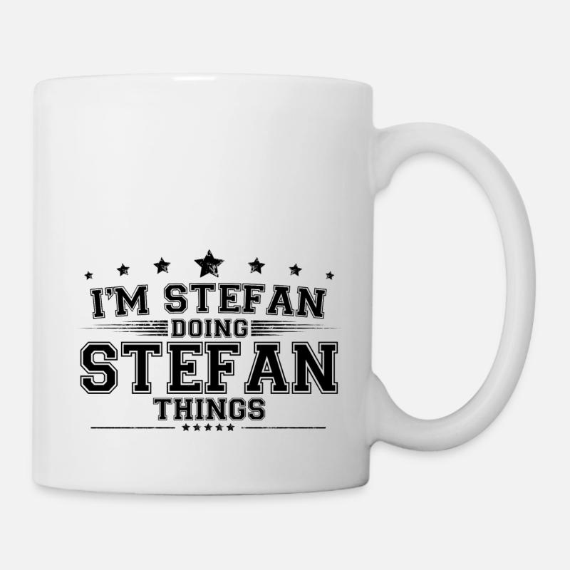Ich bin Stefan, der Stefan Dinge macht - Tasse - Weiß