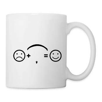 Lustiges Gleitschirm - Tasse - Weiß - Rechts