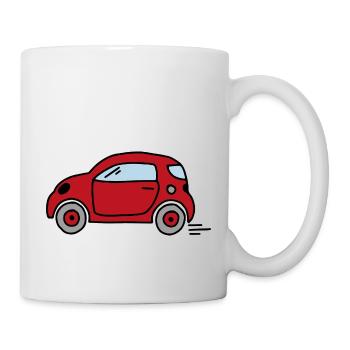 Voiture - Mug blanc - blanc - Droite