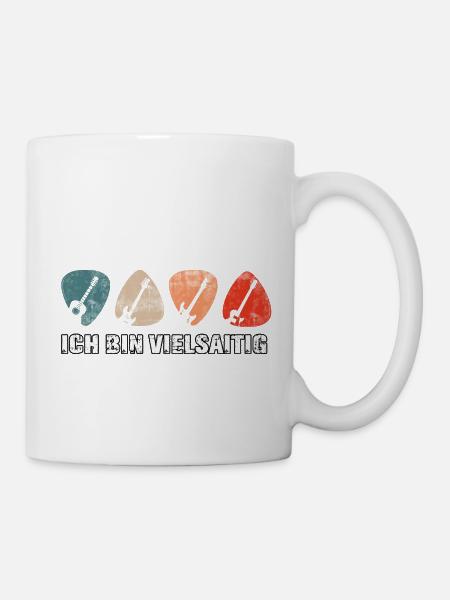 Cooles Gitarren Gitarristen Musiker E-Gitarrist - Tasse - Weiß