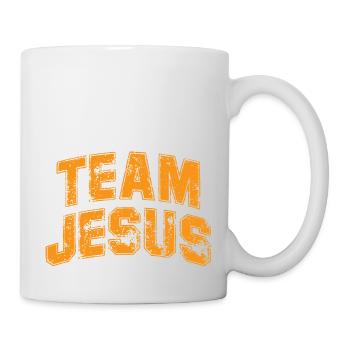 Team Jesus Orange Retro Vintage - Mug - white - Right