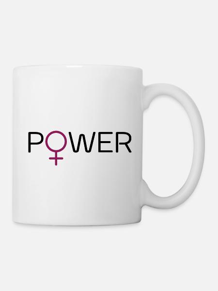 Powerfrau - Tasse - Weiß