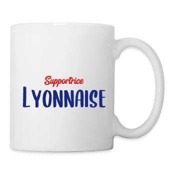 Supportrice Lyonnaise - Fan de sport et de Lyon - Mug blanc - blanc - Droite