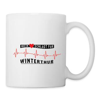 Mein Herz schlägt für Winterthur | VEKTOR - Tasse - Weiß - Rechts