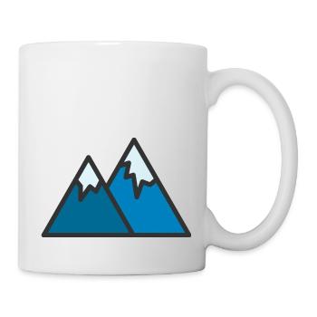 Berg - Tasse - Weiß - Rechts