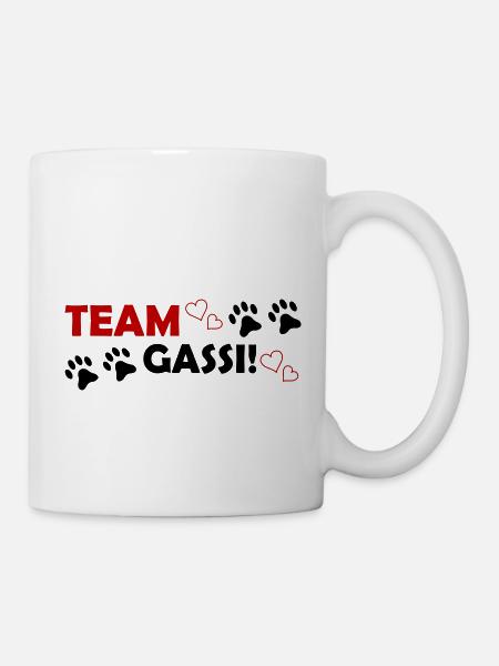 Team Gassi - Tasse - Weiß