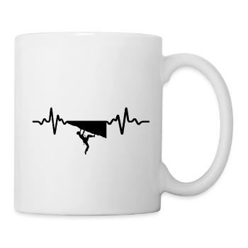 Bouldern Klettern Climbing Wandern - Tasse - Weiß - Rechts