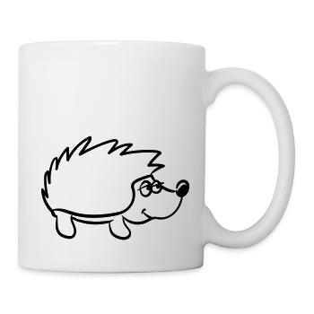 Igel - Tasse - Weiß - Rechts
