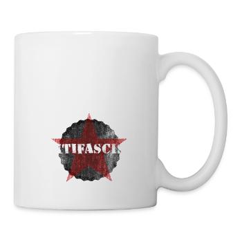 ANTIFASCIST FASCISM RACISM SEXISM - Tasse - Weiß - Rechts