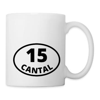 15 cantal - Mug blanc - blanc - Droite