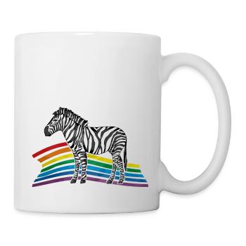 Zebra - Tasse - Weiß - Rechts