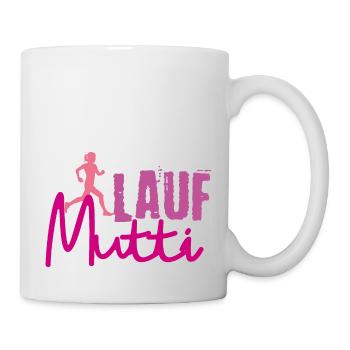 Muddy run shirt mud Matsch Laufshirt Team Mutti - Tasse - Weiß - Rechts