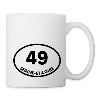 49 maine-et-loire - Mug blanc - blanc - Droite