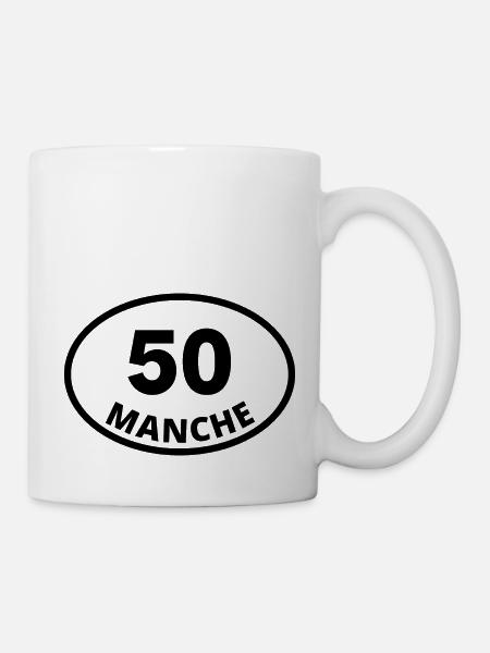 50 manche - Mug blanc - blanc