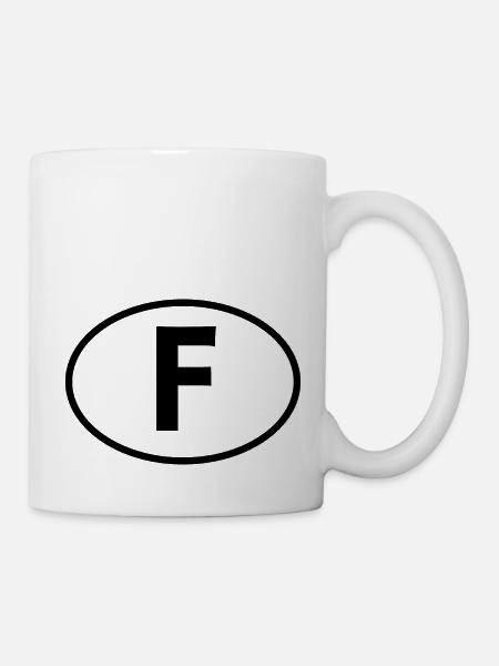 F - Mug - white