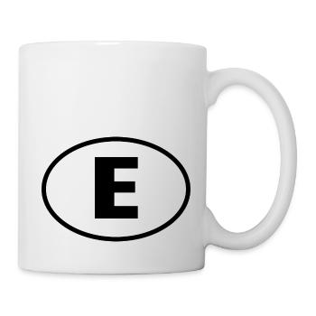 e - Tasse - Weiß - Rechts