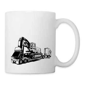 Bagger - Tasse - Weiß - Rechts