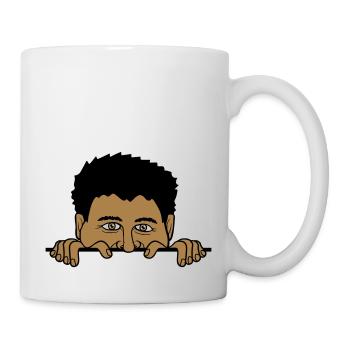 Man behind the wall - Mug - white - Right