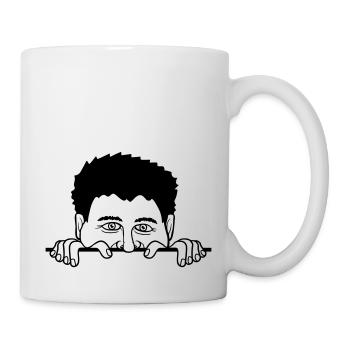 Behind Wall Man - Mug - white - Right