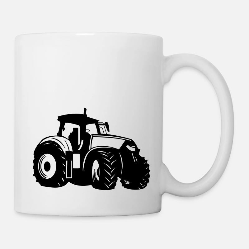 Tracteur - Mug blanc - blanc