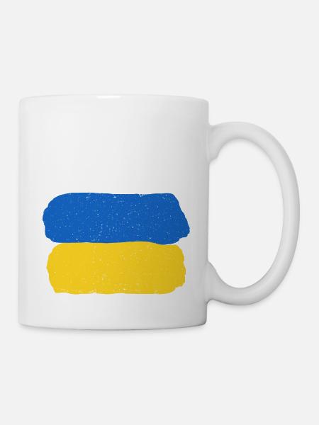 Rester avec l’Ukraine - Mug blanc - blanc
