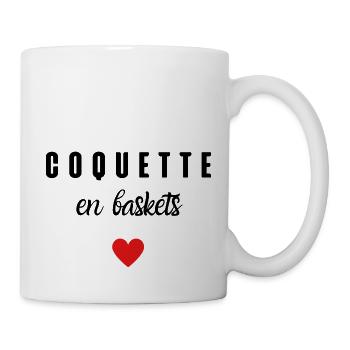 coquette en baskets - Mug blanc - blanc - Droite