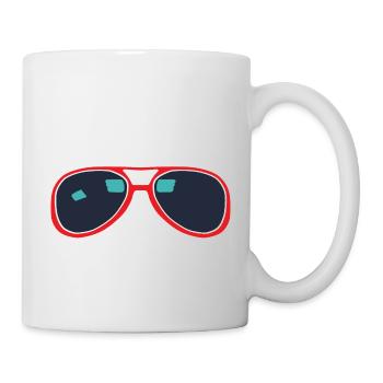 lunette de soleil - Mug blanc - blanc - Droite