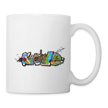 Graffiti-Spray - Tasse - Weiß - Rechts