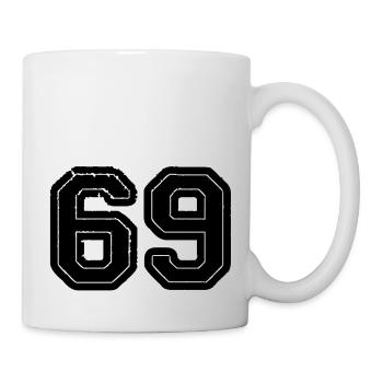 69 - Tasse - Weiß - Rechts
