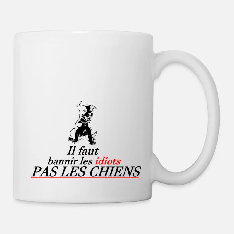 aimer les chiens - Mug blanc - blanc