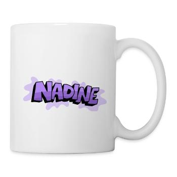Grafitti Nom Nadine - Mug blanc - blanc - Droite