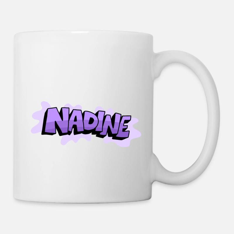 Grafitti Name Nadine - Mug - white