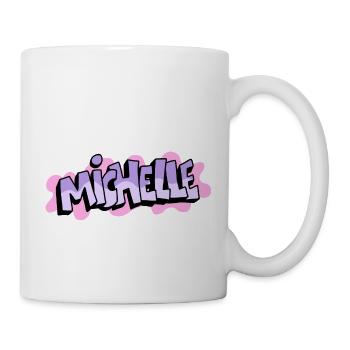 Grafitti Name Michelle - Tasse - Weiß - Rechts