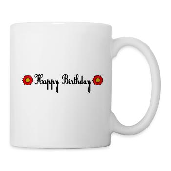 JAHRESTAG. ALLES GUTE ZUM GEBURTSTAG!. ALLES GUTE ZUM GEBURTSTAG!. - Tasse - Weiß - Rechts