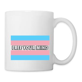 Trans Pride LIBÉREZ VOTRE - Mug blanc - blanc - Droite